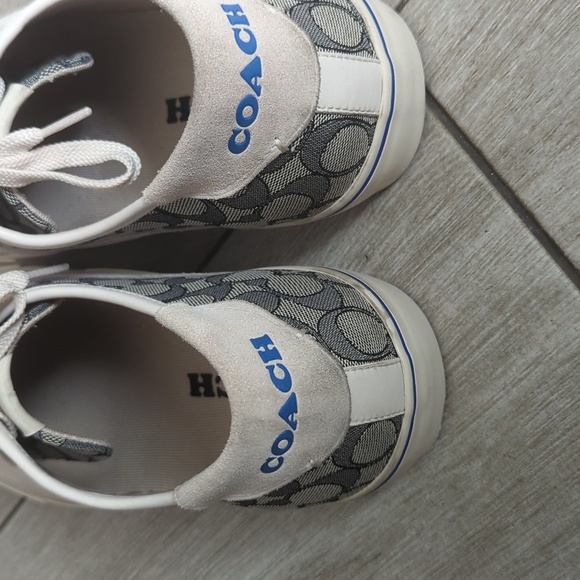 Coach Skate Lace Up Sneaker In Signature Jacquard suede - Picture 6 of 7